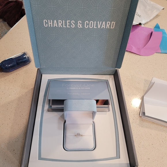NWT Charles and Colvard moissanite ring engagement - Picture 6 of 12